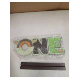 laffact ONE Letter Sign Wooden Table Centerpieces