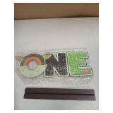 laffact ONE Letter Sign Wooden Table Centerpieces