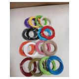 3D Pen Refills 1.75mm PLA Filament 640 Feet 16 Colors, Each Color 40ft, Bonus 250 Stencils eBooks, dikale 3D Pen Material