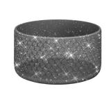 WUQID Protective Bling Heart Texture Silicone Boot Sleeve Compatible with Stanle Tumbler 40oz 30oz 20oz & 12-24oz Hydroo Sport Flask Bottles, Anti-Slip Bottle Bottom Sleeve Cover for 2.8-2.95in Bottom