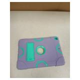 ZoneFoker for iPad 9th Generation Case, iPad 8th 7th Generation Case, iPad 10.2 Inch 2021/2020/2019 Case, Heavy Duty Rugged Shockproof Protective Cover with Kickstand Purple/Green