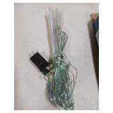 Lauzior Outdoor Christmas Lights, Meteor Shower Lights Falling Rain Light 12 inch 8 Tube Snow Falling Icicle Cascading Light for Xmas Outside Decoration Wedding Party, UL Plug, Pink