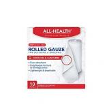All Health Rolled Gauze Pads 3 X 2.5 Yds for Cleaning or Covering Wounds, White, 10 Count (B07FXXZXG8)
