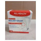 All Health Rolled Gauze Pads 3 X 2.5 Yds for Cleaning or Covering Wounds, White, 10 Count (B07FXXZXG8)