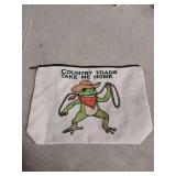 Country Toads Take Me Home Zipper Pouch