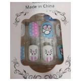 Bunny & Paw Print Press-On Nails