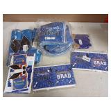 Graduation Party Decorations Bundle Blue and Black