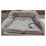 Serta XL dog Bed with Bolsters - Slate Gray - Retail: $89