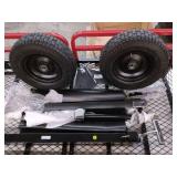 Heavy Duty ATV Trailer Steel Dump Cart - Retail: $225