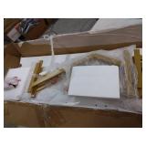 Modern White and Gold Console Table - Retail: $145