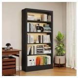 5-Shelf Black Bookcase - Retail: $75