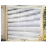 2-inch Cordless Faux Wood Blinds - Snow White - Retail: $128