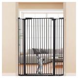 Extra Tall Pet Safety Gate with Extensions - Retail: $108