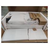 Modern White Makeup Vanity with LED Mirror - 2-Box Set  - Retail: $299