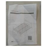 Novilla Metal Full Size Platform Bed Frame - Frame ONLY - Item Sold As Is  - Retail: $129