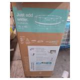 INTEX 15 x48  Prism Frame Above Ground Pool Set with 1000 GPH Filter Pump - Retail: $2,300