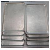 Commercial Aluminum Sheet Pans - Bulk Set of 8- 12