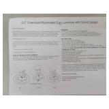 9.5\" Decorative LED Egg Luminary with Crystal Accents