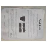 Plow & Hearth 16\" Solar LED Round Planter - Retail: $39