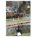 APPEARS NEW - Ashman Heavy-Duty Transfer Shovel (1-Pack) with 41-Inch long Durable Handle and Blade- Ideal for Construction, Landscaping, Gardening, and Snow Removal- Durable, Rust-Resistant, and Mult