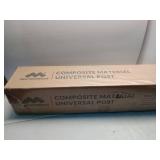 FACTORY SEALED - Ultra Shield 3.7 in. x 3.7 in. x 3.5 ft. Peruvian Teak Antique" Composite Hemispheres 3.5 ft. Post Kit