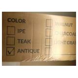 FACTORY SEALED - Ultra Shield 3.7 in. x 3.7 in. x 3.5 ft. Peruvian Teak Antique" Composite Hemispheres 3.5 ft. Post Kit
