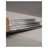 APPEARS NEW - Design House Classic Steel Shower Rod in Polished Chrome  60-Inch  5-Pack