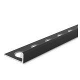 APPEARS NEW - Trim Master- Matte Black 3/8 in. x 98-1/2 in. Aluminum L-Shaped Tile Edging Trim (6 included)