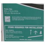 APPEARS NEW - Metalux 4 ft. White 2-Light Residential Fluorescent Wraparound Light