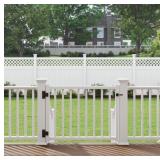 Freedom Camden Gate Kit 48-in L x 36-in H White Composite Deck Railing Gate