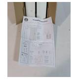 APPEARS NEW - Stone Harbor Hardware Barn Strap Style Sliding Door Hardware Set, Fits Doors up to 36 Inches, Matte Black  - Retail: $168