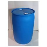 55 Gallon Blue Water Barrel | Solid Mold |2 Inch Bung Holes, Good for Long Term Drinking Water Use | BPA Free  - Retail: $125