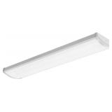 APPEARS NEW - Lithonia Lighting 4-Foot FML4W 10-Inch Wide Housing 4000K Cool White LED Wraparound 5000LM with 0-10 Volt Dimming, White (FML4W 48 5000LM 840 ZT MVOLT)  - Retail: $105