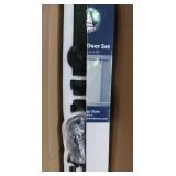 APPEARS NEW - Stone Harbor Hardware Barn Strap Style Sliding Door Hardware Set, Fits Doors up to 36 Inches, Matte Black  - Retail: $168