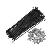 X AUTOHAUX 40 Pcs Bicycle Steel Spokes 13G Bike Spoke 134mm Length with Nipples for Most Bicycle