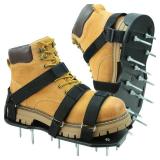 APPEARS NEW - MILLUXXi Lawn Aerator Shoes with Hook & Loop Straps for Effectively Aerating Lawn Soil, One Size Fits All Free-Installation Heavy Duty Spiked Sandals Shoes for Yard Garden Patio Grass, B