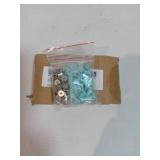 uxcell 50 Sets Cone Spikes Studs, 7x10mm Studs and Spike Metal Screw Back Rivet for Clothing Belts Bags Shoes DIY Leathercraft, Green