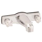 APPEARS NEW - American Brass J68 RV Metallic Chrome Tub/Shower Diverter Faucet with Crystal Handles 8  - Includes Shower Kit  - Retail: $153