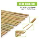 Natural Bamboo Poles, 6 Feet Bamboo Sticks for Plants, Wood Garden Stakes for Tomato, Bean, Flowers, Trees Potted and Climbing Plants, 15 Pack