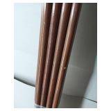 APPEARS NEW - (Color Varies From Stock Image)Rubbermaid Commercial Products Lacquered-Wood Broom Handle With Threaded Metal Tip, 60, Natural for Floor Cleaning/Sweeping in Home/Office, Pack of 12