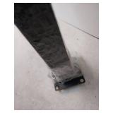 1 Catalyst Fence Solutions Pre Assembled Steel Post Surface Mount 2x2x76 for 6x4ft Vinyl Fence and 1 73" End Rail Post (See Photos for Measurements)