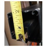 1 Catalyst Fence Solutions Pre Assembled Steel Post Surface Mount 2x2x76 for 6x4ft Vinyl Fence and 1 73" End Rail Post (See Photos for Measurements)