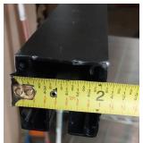 1 Catalyst Fence Solutions Pre Assembled Steel Post Surface Mount 2x2x76 for 6x4ft Vinyl Fence and 1 73" End Rail Post (See Photos for Measurements)