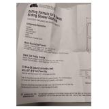 C.R.L. Co. Cutting Formula for EK Series Sliding Shower Door Kits, Gold Color