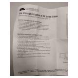 C.R.L. Co. Cutting Formula for EK Series Sliding Shower Door Kits, Gold Color