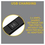 FACTORY SEALED - Wiremold BK20GB506TRUSB Multi-Outlet USB System, 5 ft, Black, 2 in Box