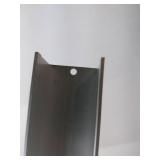 Aluminum LU Channel Glass Shower Door Track, 78 3/4 x 1 1/5" x 1"