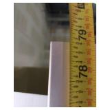 Aluminum LU Channel Glass Shower Door Track, 78 3/4 x 1 1/5" x 1"