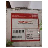 FACTORY SEALED - TexPrint Sports Thermal Tack Sublimation Paper, 44x 328Ft, 1 Reel, 3 Core, Item # TPSP-R-92-44-328-3