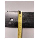 Scraper Bar 60 x 3", 9- 3/8"  Square Holes